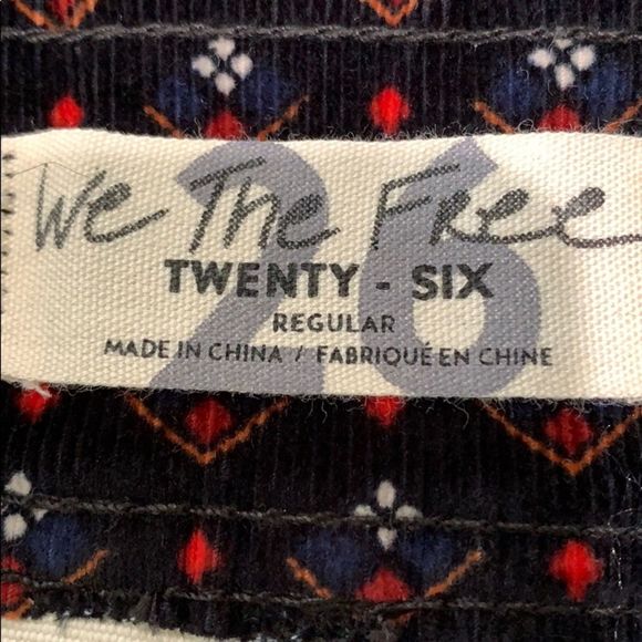 Free People Corduroy Mini Skirt Size 26 NWT - Picture 4 of 7